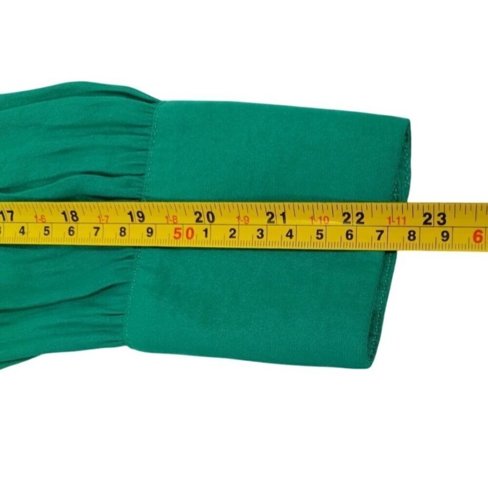 Maison DAmélie Paris Green Long Sleeve Button Detail Blouse XS Womens Top. - Picture 10 of 11